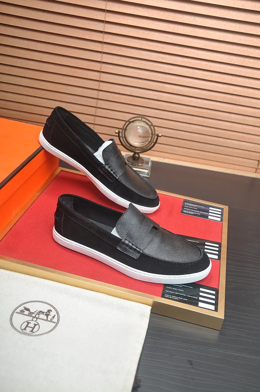 Men's shoes💰540💶[HERMES] (cowhide lining)🍀Italian top luxury🍀He does not pursue novel styles and gorgeous colors, but attracts the favor of successful men with his flawless, elegant and classic style. Formal leather shoes This very comfortable, simple and stable style allows you to easily match any style! The pattern is absolutely 1:1 refined from the original case, and we strive for excellence in materials, imported cowhide + cowhide lining💪💪💪extraordinary texture👍! .Code number: 39-45 (45 customized)